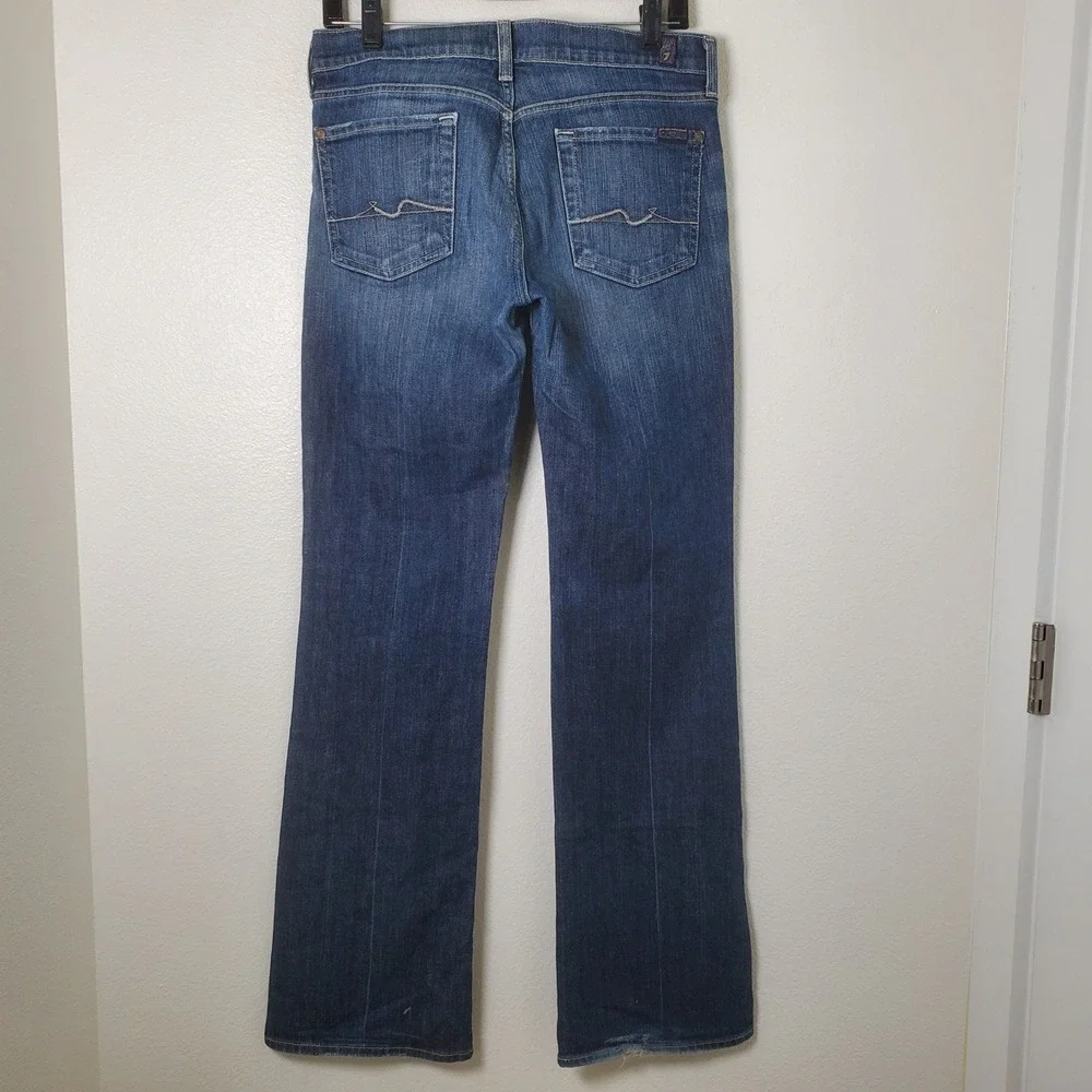 7 For All Mankind Bootcut Jeans Dark Wash Denim Womens Size 29 U075J080U-080U‎
